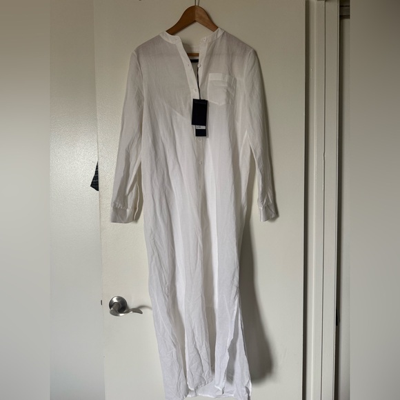 Jenni Kayne Capri Caftan Dress Cover Up Linen Ivory XS Coachella Festival - Picture 7 of 8